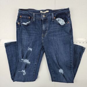Levi's‎ Boyfriend Jeans 29 Distressed Medium Wash Denim 4484